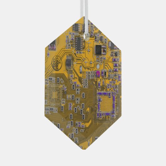 Printed Circuit Assembly PCB Circuit Board Sinaasa Glas Ornament (Voorkant Rechts)