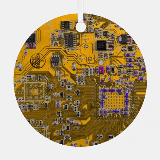 Printed Circuit Assembly PCB Circuit Board Sinaasa Metalen Ornament (Achterkant)