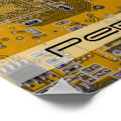 Printed Circuit Assembly PCB Circuit Board Sinaasa Poster (Hoek)