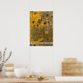 Printed Circuit Assembly PCB Circuit Board Sinaasa Poster (Keuken)