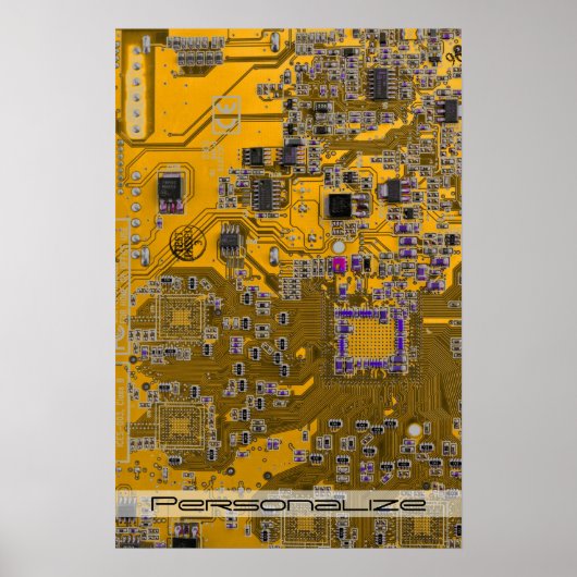 Printed Circuit Assembly PCB Circuit Board Sinaasa Poster (Voorkant)