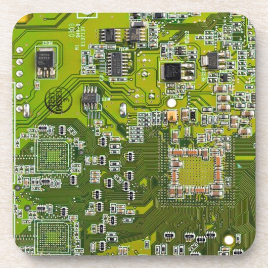 Printed Circuit Assembly PCB Green Circuit Board 2 Drankjes Onderzetter (Voorkant)