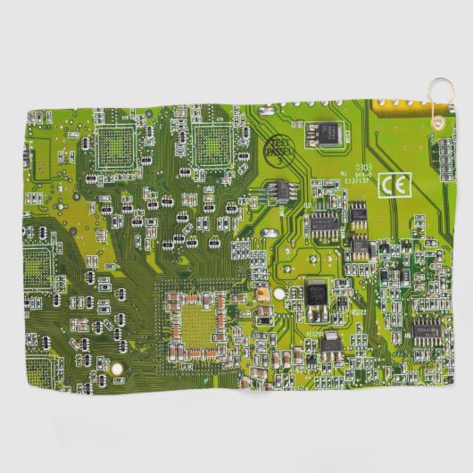 Printed Circuit Assembly PCB Green Circuit Board 2 Golfhanddoek (Horizontaal)