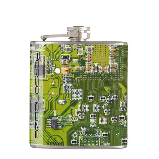 Printed Circuit Assembly PCB Green Circuit Board 2 Heupfles (Voorkant)