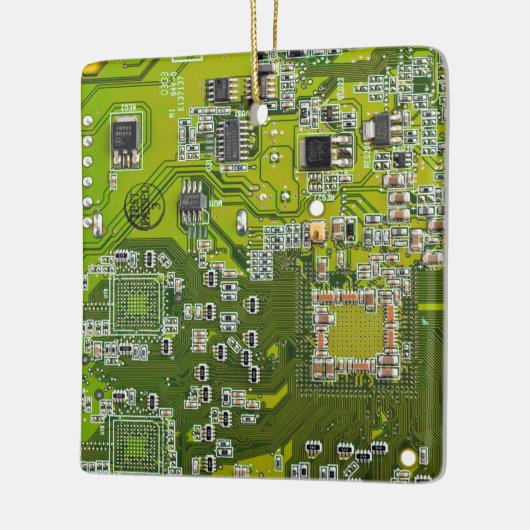 Printed Circuit Assembly PCB Green Circuit Board 2 Keramisch Ornament (Links)