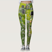 Printed Circuit Assembly PCB Green Circuit Board 2 Leggings (Voorkant)