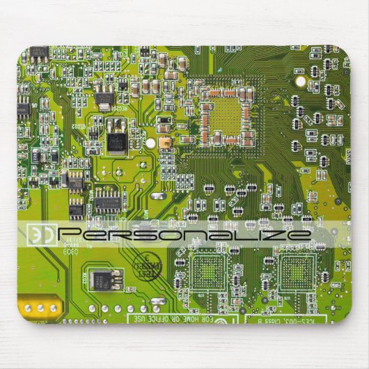 Printed Circuit Assembly PCB Green Circuit Board 2 Muismat (Voorkant)