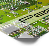 Printed Circuit Assembly PCB Green Circuit Board 2 Poster (Hoek)