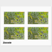 Printed Circuit Assembly PCB Green Circuit Board 2 Rechthoekige Sticker (Vel)