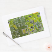 Printed Circuit Assembly PCB Green Circuit Board 2 Rechthoekige Sticker (Envelop)