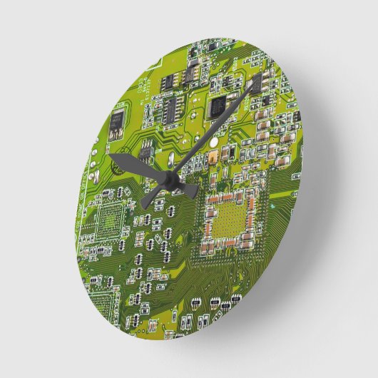 Printed Circuit Assembly PCB Green Circuit Board 2 Ronde Klok (Hoek)