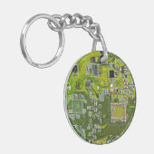 Printed Circuit Assembly PCB Green Circuit Board 2 Sleutelhanger (Voorkant Links)