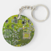 Printed Circuit Assembly PCB Green Circuit Board 2 Sleutelhanger (Achterkant)