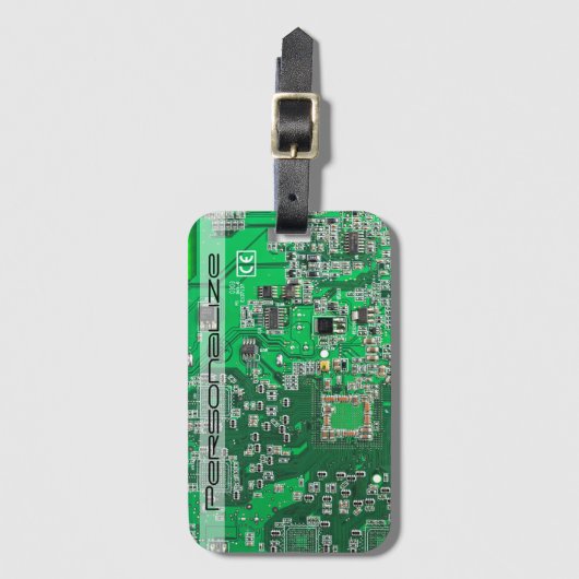 Printed Circuit Assembly PCB Green Circuit Board Bagagelabel (Voorkant (verticaal))