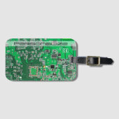 Printed Circuit Assembly PCB Green Circuit Board Bagagelabel (Voorkant (horizontaal))