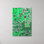Printed Circuit Assembly PCB Green Circuit Board Canvas Afdruk (Voorkant)