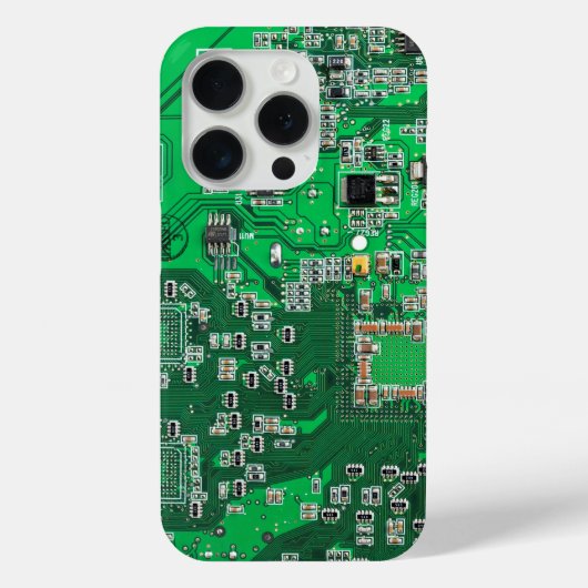 Printed Circuit Assembly PCB Green Circuit Board Case-Mate iPhone Case (Achterkant)