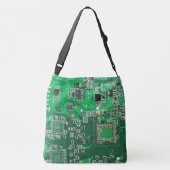 Printed Circuit Assembly PCB Green Circuit Board Crossbody Tas (Achterkant)