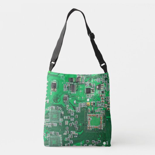 Printed Circuit Assembly PCB Green Circuit Board Crossbody Tas (Achterkant)