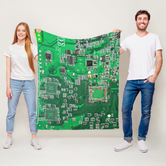 Printed Circuit Assembly PCB Green Circuit Board Fleece Deken (In situ)