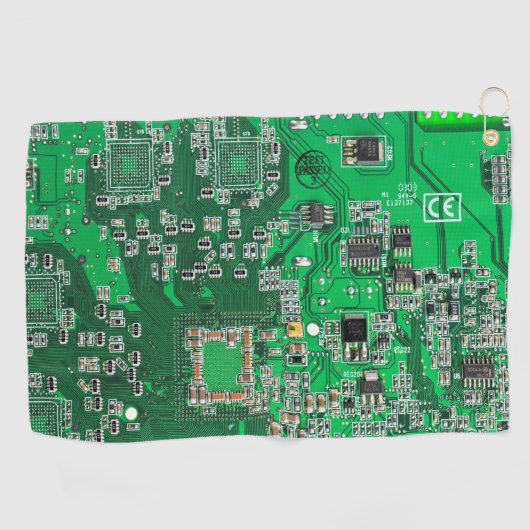 Printed Circuit Assembly PCB Green Circuit Board Golfhanddoek (Horizontaal)