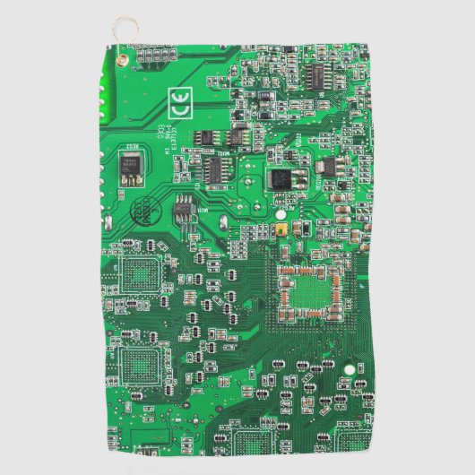Printed Circuit Assembly PCB Green Circuit Board Golfhanddoek (Voorkant)