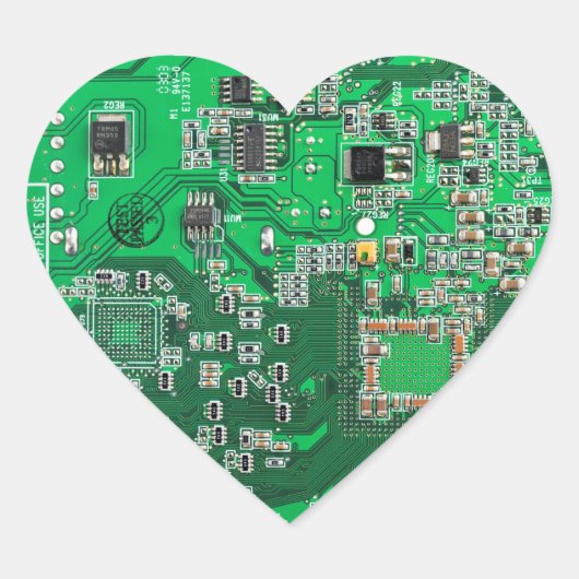 Printed Circuit Assembly PCB Green Circuit Board Hart Sticker (Voorkant)