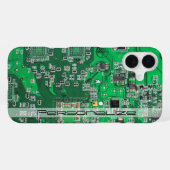 Printed Circuit Assembly PCB Green Circuit Board iPhone Hoesje (Achterkant horizontaal)