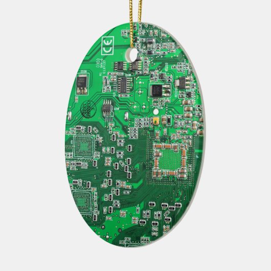 Printed Circuit Assembly PCB Green Circuit Board Keramisch Ornament (Links)