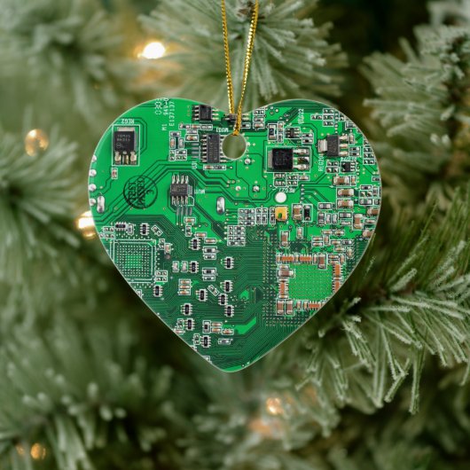 Printed Circuit Assembly PCB Green Circuit Board Keramisch Ornament (Boom)