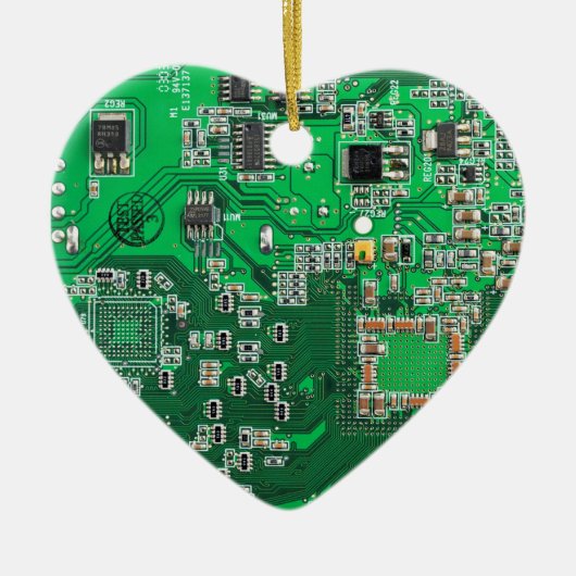 Printed Circuit Assembly PCB Green Circuit Board Keramisch Ornament (Voorkant)