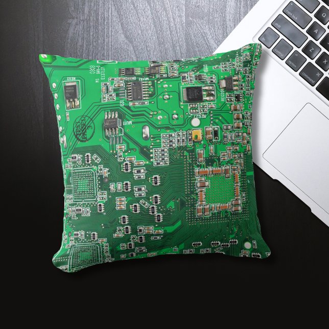 Printed Circuit Assembly PCB Green Circuit Board Kussen (Creator heeft geüpload)