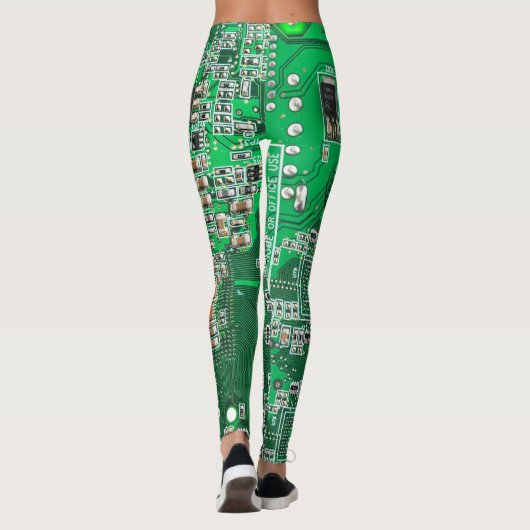 Printed Circuit Assembly PCB Green Circuit Board Leggings (Achterkant)