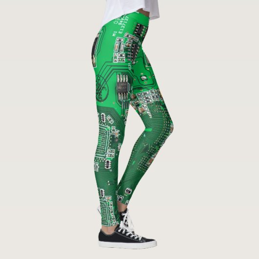 Printed Circuit Assembly PCB Green Circuit Board Leggings (Rechts)