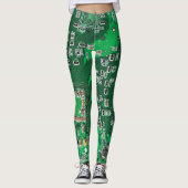 Printed Circuit Assembly PCB Green Circuit Board Leggings (Voorkant)