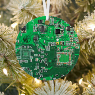 Printed Circuit Assembly PCB Green Circuit Board Metalen Ornament