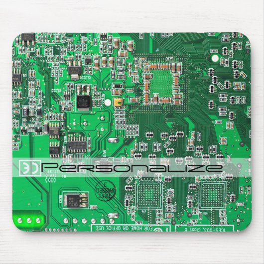 Printed Circuit Assembly PCB Green Circuit Board Muismat (Voorkant)