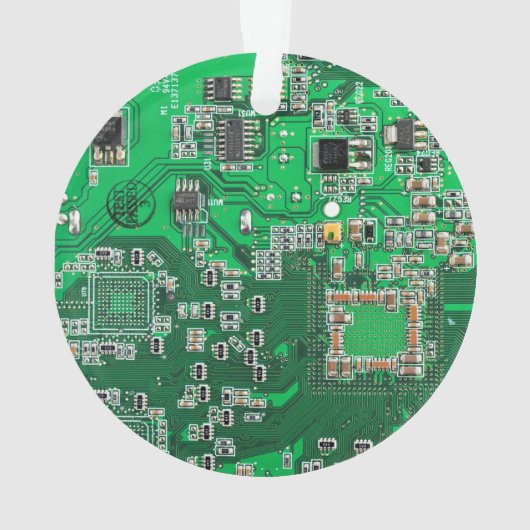 Printed Circuit Assembly PCB Green Circuit Board Ornament (achterkant)