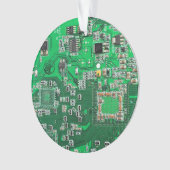 Printed Circuit Assembly PCB Green Circuit Board Ornament (voorkant)
