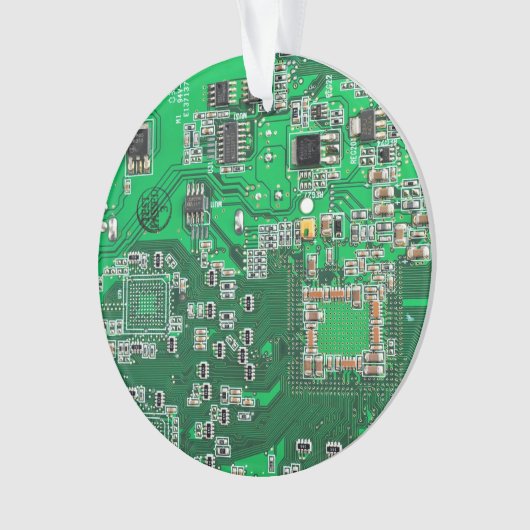 Printed Circuit Assembly PCB Green Circuit Board Ornament (voorkant)