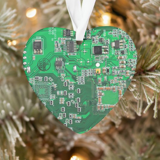 Printed Circuit Assembly PCB Green Circuit Board Ornament (Boom)