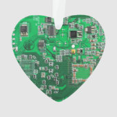 Printed Circuit Assembly PCB Green Circuit Board Ornament (achterkant)