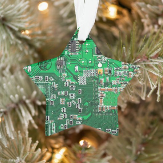 Printed Circuit Assembly PCB Green Circuit Board Ornament (Boom)
