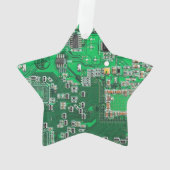 Printed Circuit Assembly PCB Green Circuit Board Ornament (achterkant)