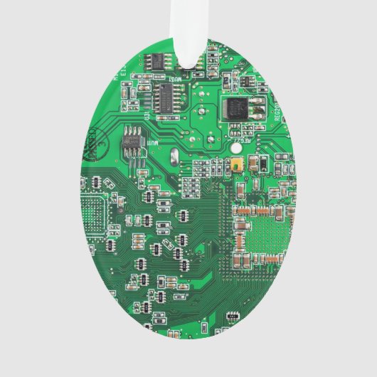 Printed Circuit Assembly PCB Green Circuit Board Ornament (achterkant)