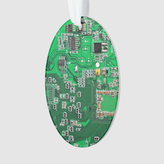 Printed Circuit Assembly PCB Green Circuit Board Ornament (voorkant)
