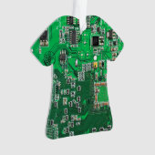 Printed Circuit Assembly PCB Green Circuit Board Ornament (voorkant)
