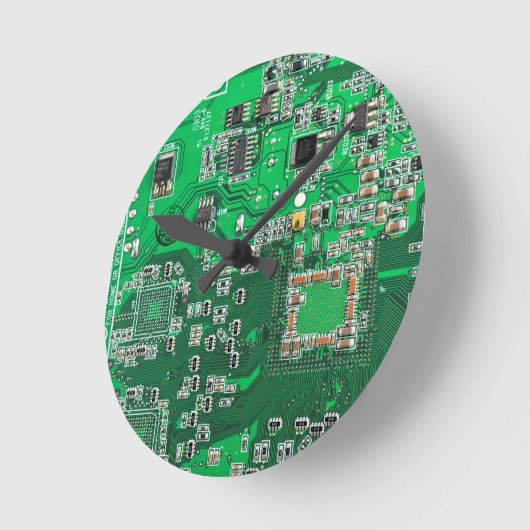 Printed Circuit Assembly PCB Green Circuit Board Ronde Klok (Hoek)