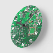 Printed Circuit Assembly PCB Green Circuit Board Ronde Klok (Hoek)