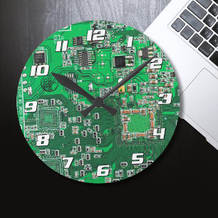 Printed Circuit Assembly PCB Green Circuit Board Ronde Klok